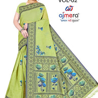 Designer Rapier Silk Matching Saree With Blouse Piece | DBU-HANSHA COTTON VOL-2