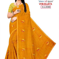 Dyed Matching Saree Wholesaler with Blouse Piece for Premium Ethnic and Traditional Wear | VKM-SUJATA