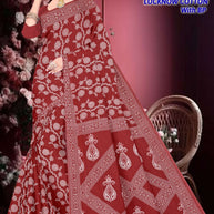 Soft Cotton Saree with Blouse Piece for Premium Ethnic and Traditional Wear | TLS-LUCKNOW COTTON WITH BP