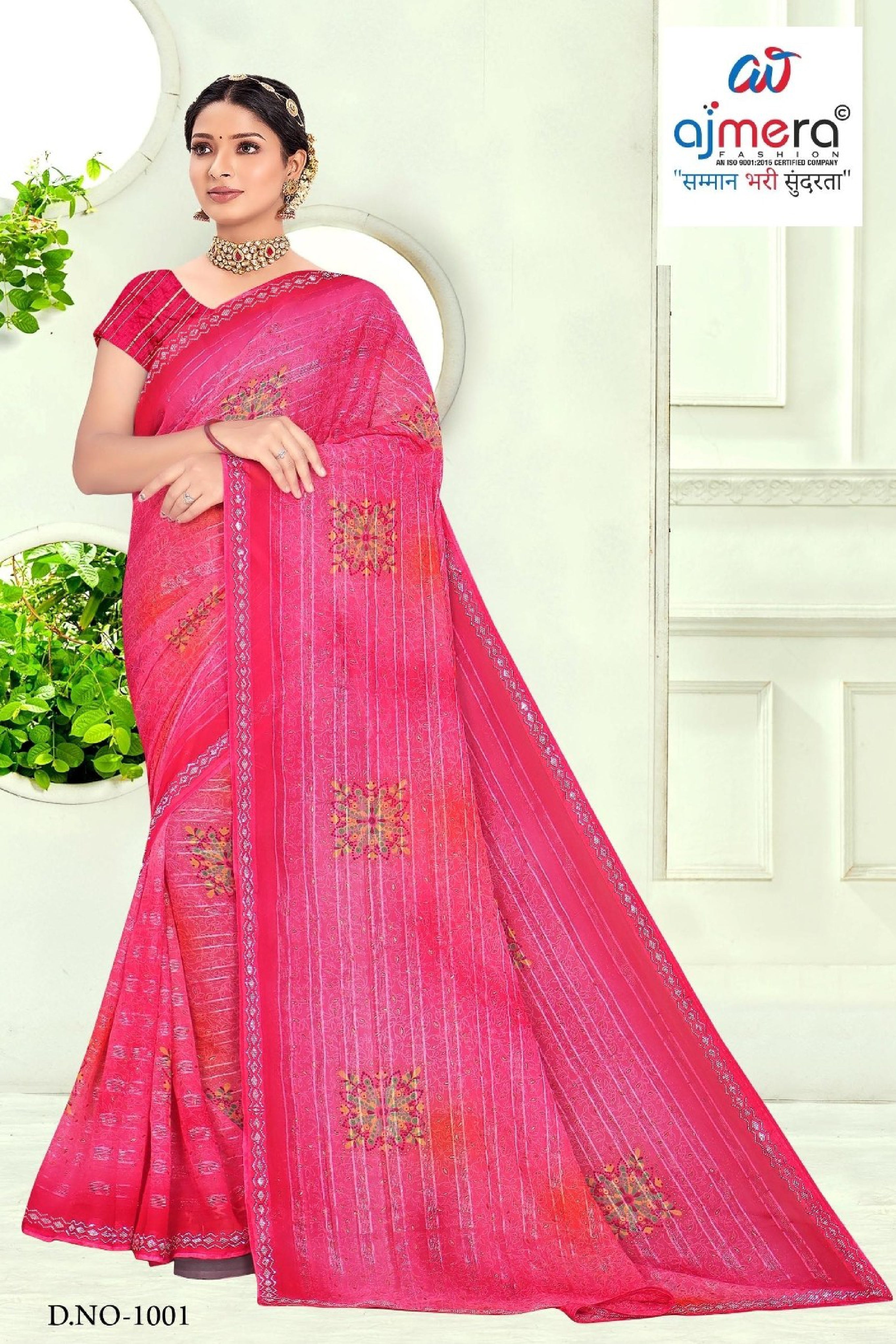 Designer Printed Saree with Blouse Piece for Special Occasions  | SNR-DEVIKA
