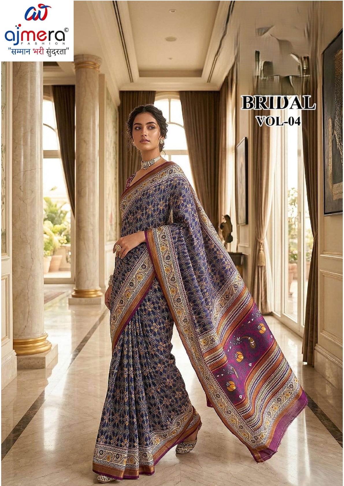 Graceful Printed Saree with Blouse Piece for Modern Ethnic Fashion | RMF-BRIDAL VOL-4