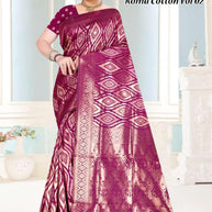 Graceful Jacquard Silk Saree with Blouse Piece for Timeless Ethnic Fashion | TUL-ROMA COTTON VOL-02