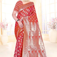 Exclusive Jacquard Silk Saree with Blouse Piece for Premium Cultural Wear | TUL-MALBARI SILK VOL-55