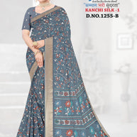 Classic Printed Saree with Blouse Piece for Timeless Traditional Style | GLC-KANCHI SILK-1
