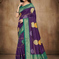 Premium Printed Saree with Matching Blouse Piece for Ethnic Elegance  | VER-BANJARAN-43342