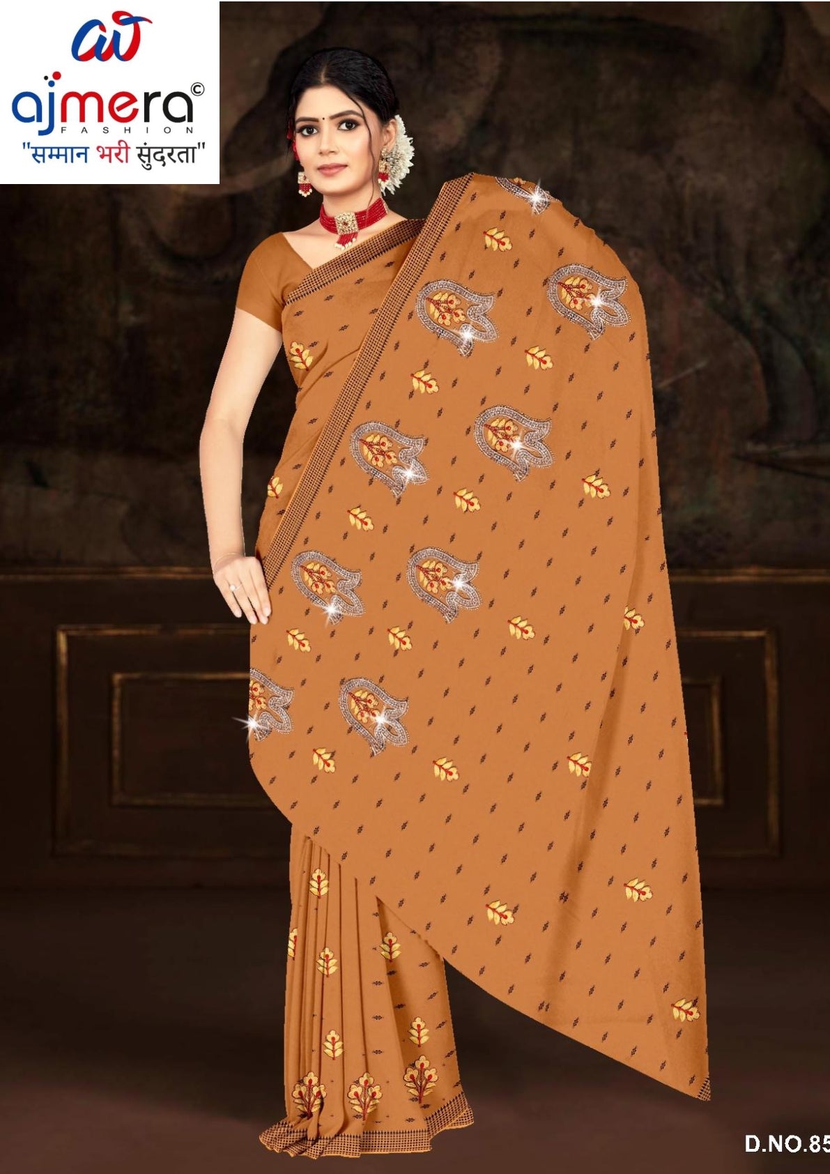 Printed Cotton Saree with Without Blouse for Premium Ethnic and Traditional Wear | PJA-BINDAAS