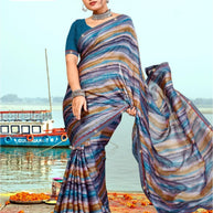 Graceful Printed Saree with Blouse Piece for Modern Ethnic Fashion | PRM-NEW FASHION