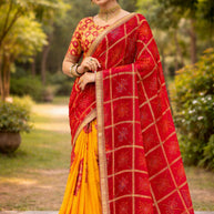 Classic Printed Saree with Blouse Piece for Timeless Traditional Style  | SYF-OMISHA VOL-04