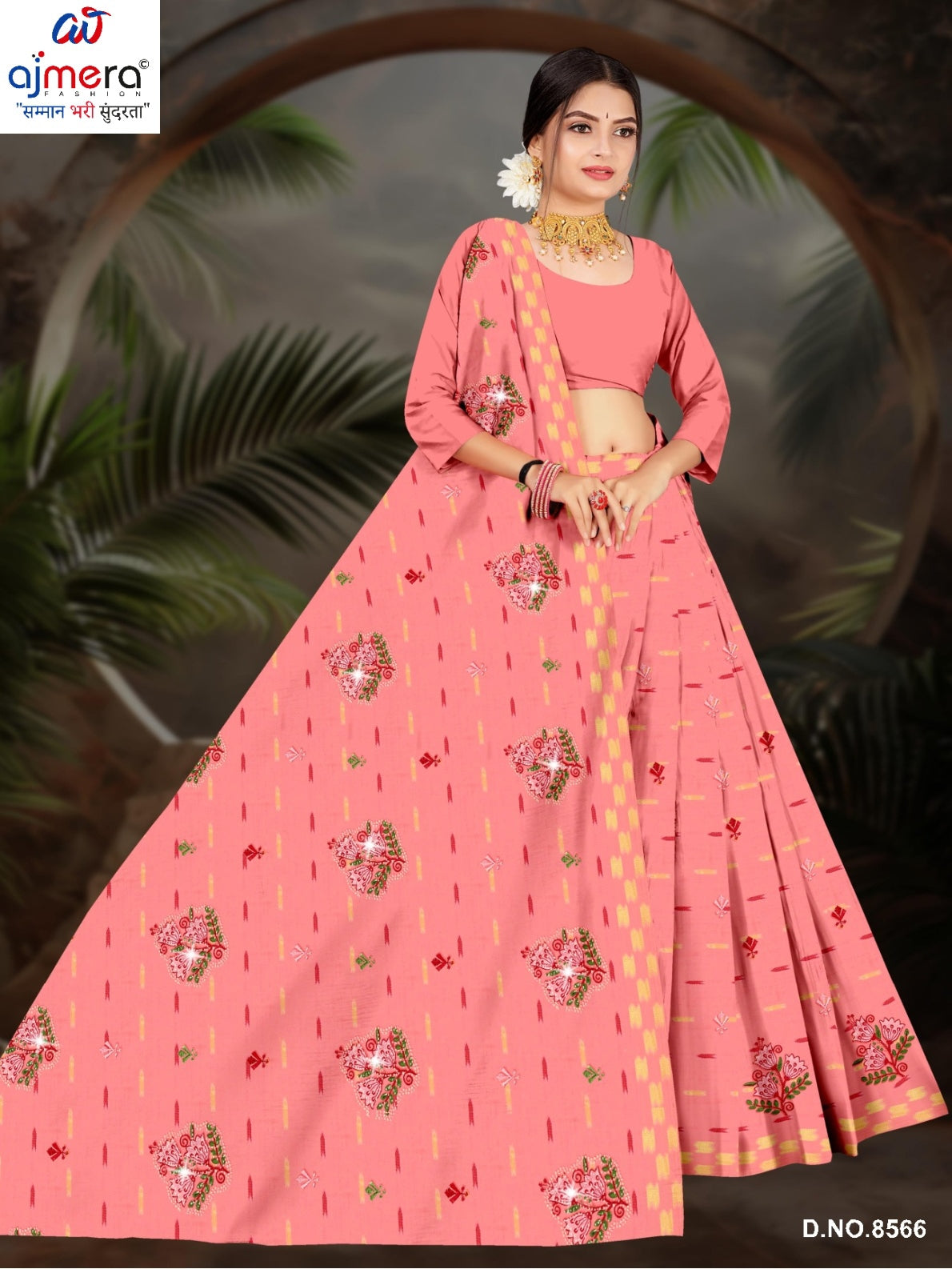Designer Cotton Saree with Without Blouse for Premium Ethnic and Traditional Wear | PJA-GAJAL