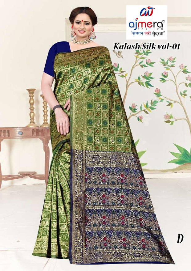 Superior Rapier Silk Matching Saree With Blouse Piece | TUL-KALASH SILK VOL-01