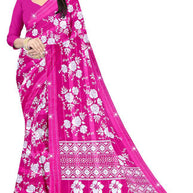 Exclusive Printed Saree with Blouse Piece for Elegant Ethnic Look  | CAS-FRESH FLOWER