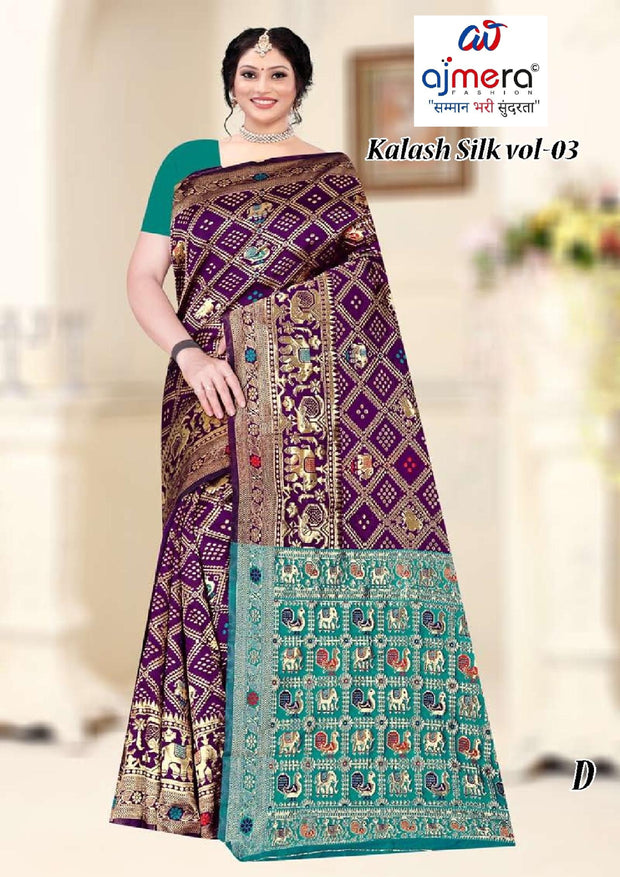 Comfort Rapier Silk Matching Saree With Blouse Piece | TUL-KALASH SILK VOL-03