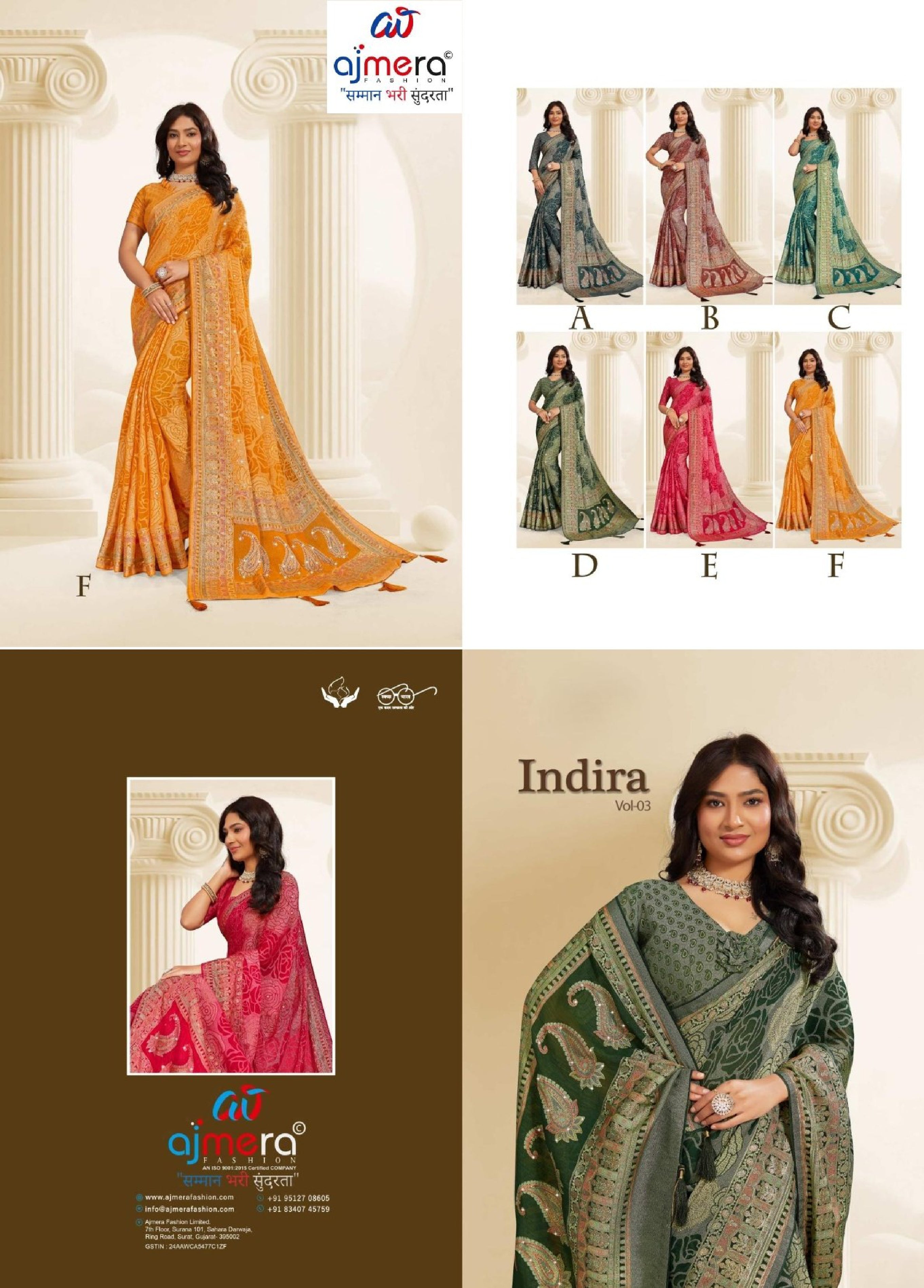 Graceful Printed Saree with Blouse Piece for Modern Ethnic Fashion | RDD-INDIRA VOL-03