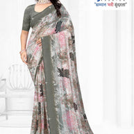 Weightless Print Loose Saree with Blouse for Premium Ethnic and Traditional Wear | TTS-SAJILI