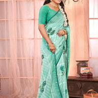 Classic Printed Saree with Blouse Piece for Timeless Traditional Style | PRM-KACHI KALI