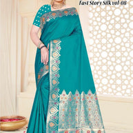 Heritage Jacquard Silk Saree With Blouse Piece | TUL-FAST STORY SILK VOL-08
