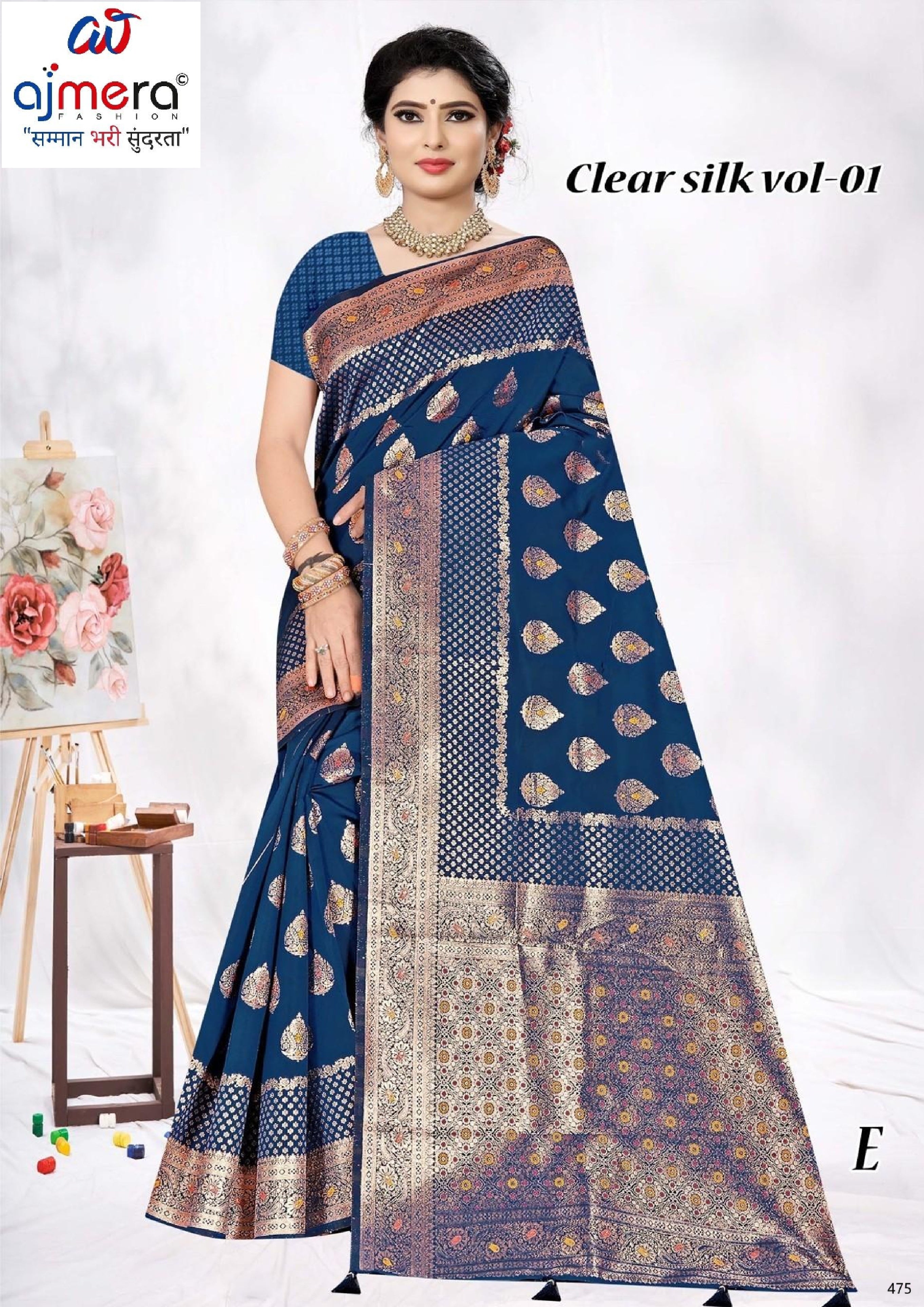 Classic Jacquard Silk Saree with Blouse Piece for Elegant Traditional Look | TUL-CLEAR SILK VOL-01
