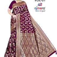 Trendy Jacquard Silk Saree With Blouse Piece | DBU-BANARASI SILK VOL-1
