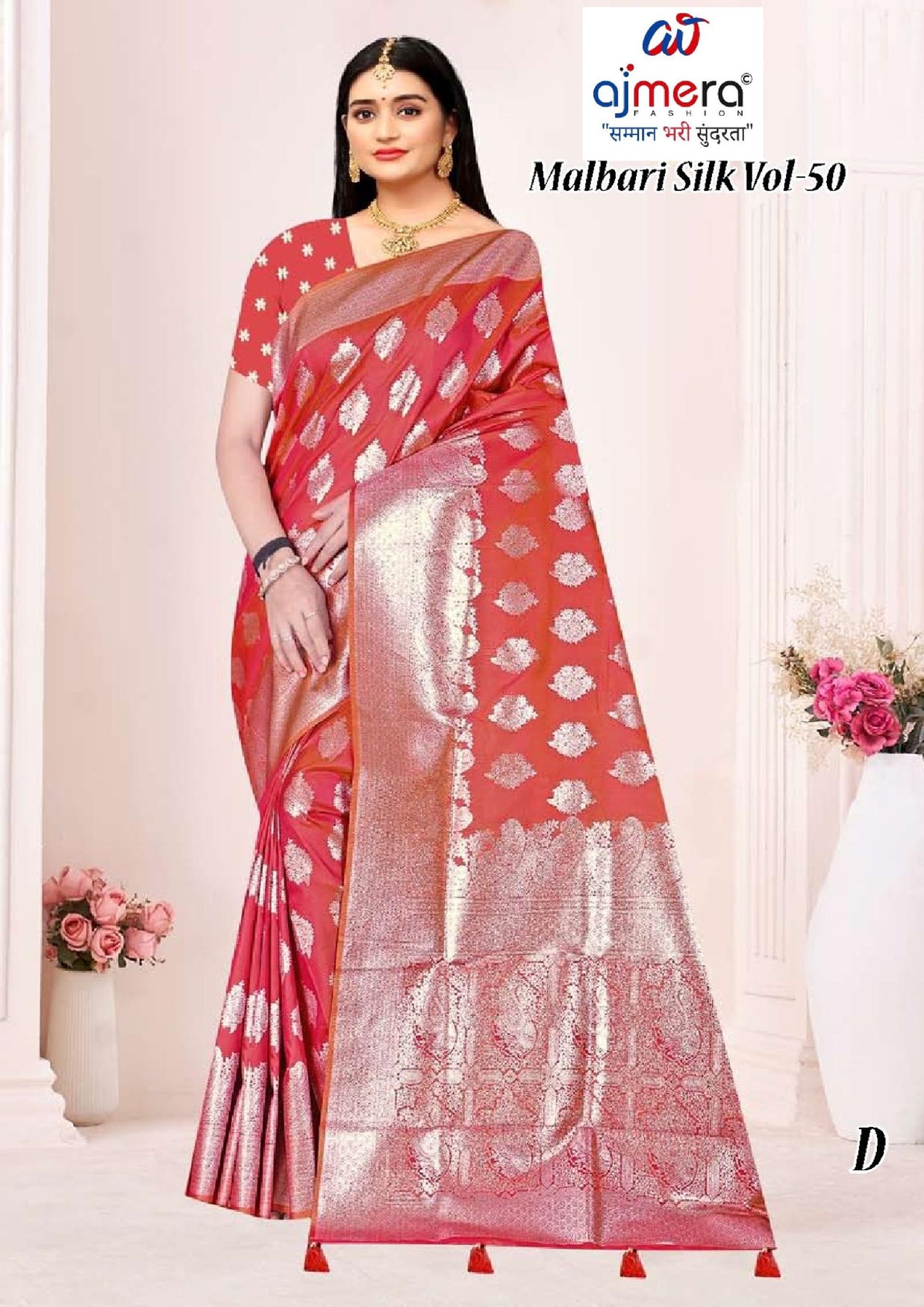 Graceful Jacquard Silk Saree with Blouse Piece for Timeless Ethnic Fashion | TUL-MALBARI SILK VOL-50