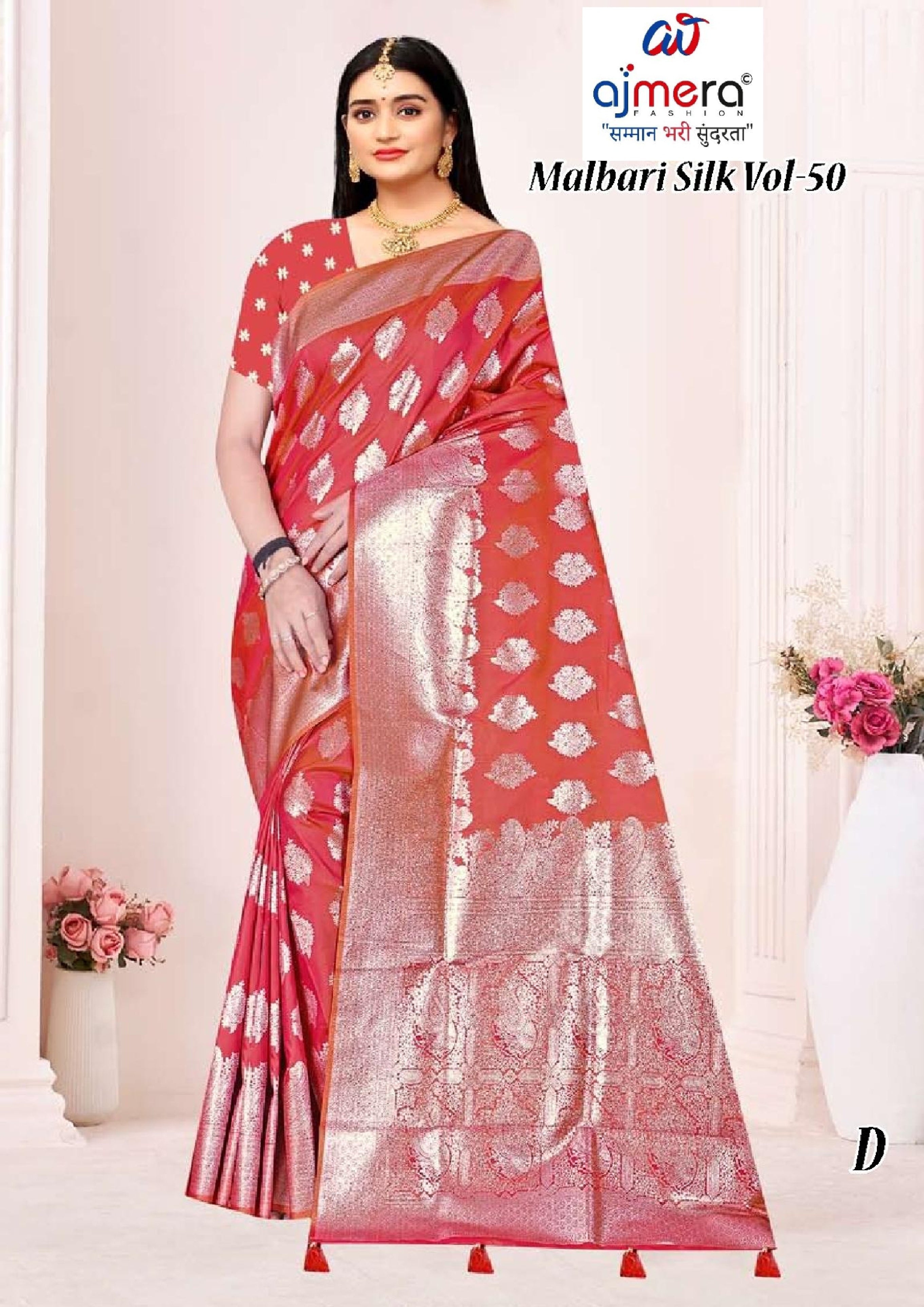 Graceful Jacquard Silk Saree with Blouse Piece for Timeless Ethnic Fashion | TUL-MALBARI SILK VOL-50