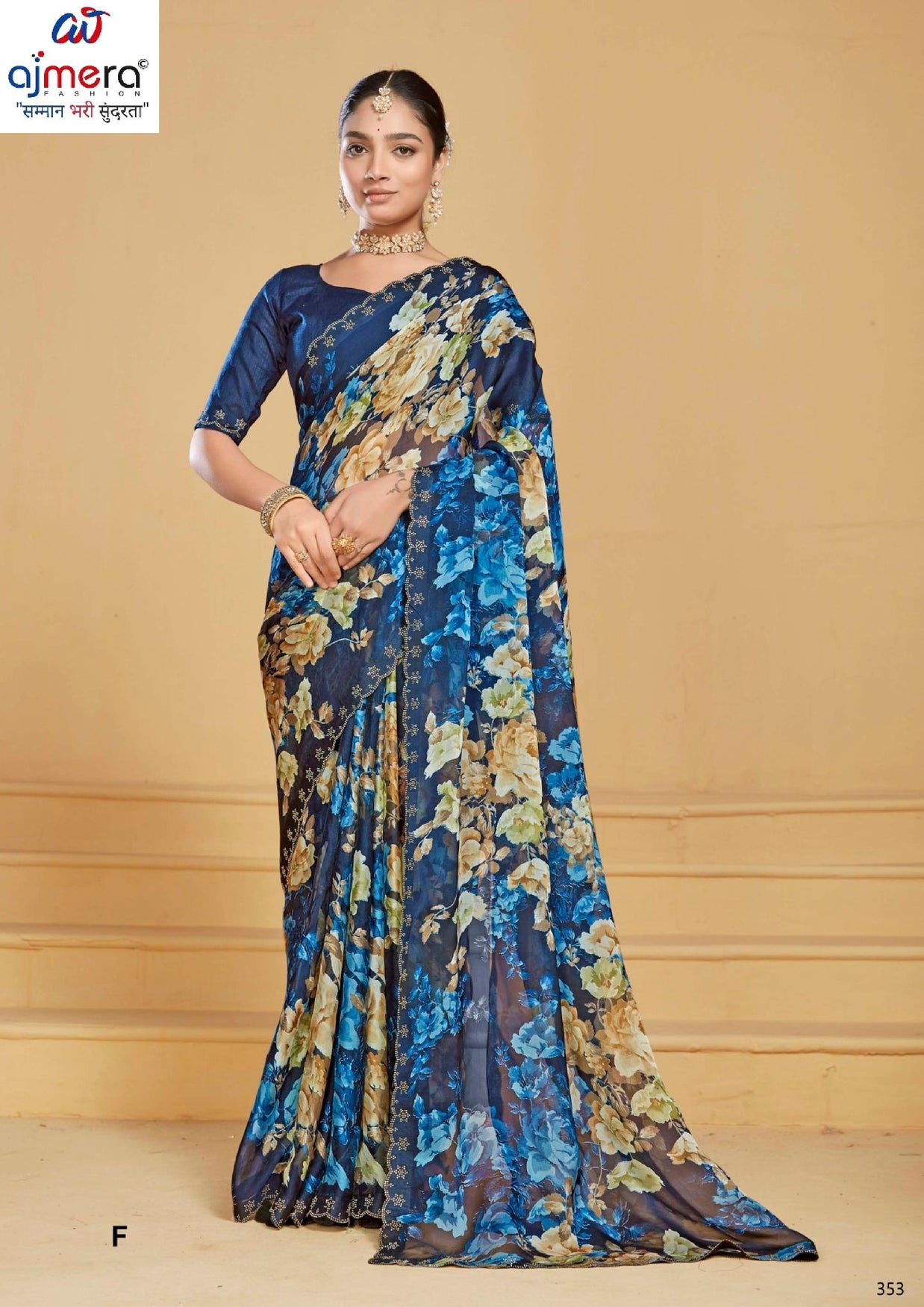 Premium Printed Saree with Matching Blouse Piece for Ethnic Elegance  | RDD-TANUJA