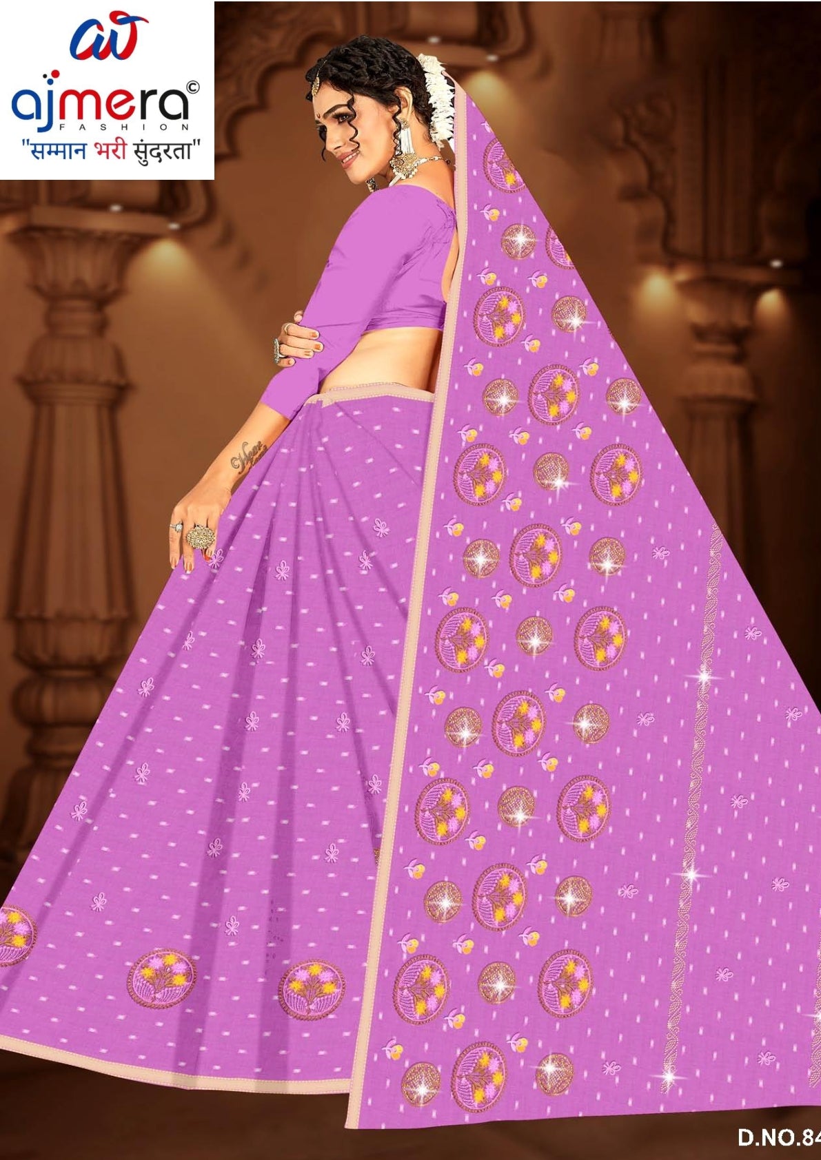 Pure Cotton Saree with Without Blouse for Premium Ethnic and Traditional Wear | PJA-PAN BAHAR