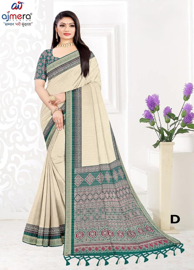 Trendy Printed Saree with Blouse Piece for Women’s Ethnic Wardrobe | PUS-JALPARI-1