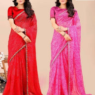 Graceful Printed Saree with Blouse Piece for Modern Ethnic Fashion  | JS-SEEMA