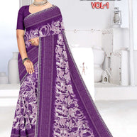 Beautiful Printed Saree with Blouse Piece for Cultural Celebrations | GPT-MEGHA-1