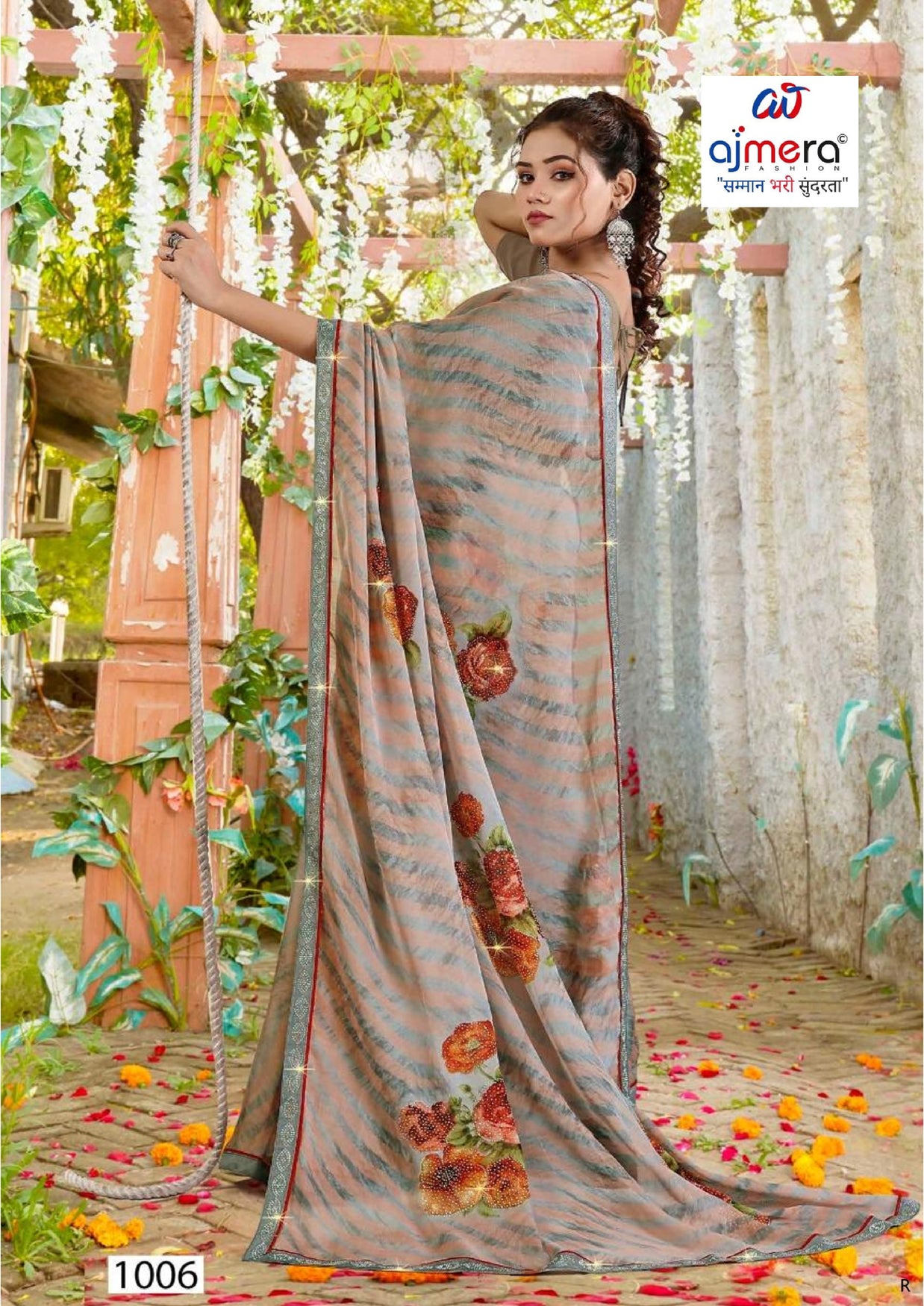 Premium Printed Saree with Matching Blouse Piece for Ethnic Elegance | PRM-JANEMAN