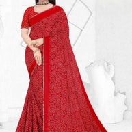 Exclusive Printed Saree with Blouse Piece for Elegant Ethnic Look  | SSR-HOLDEN