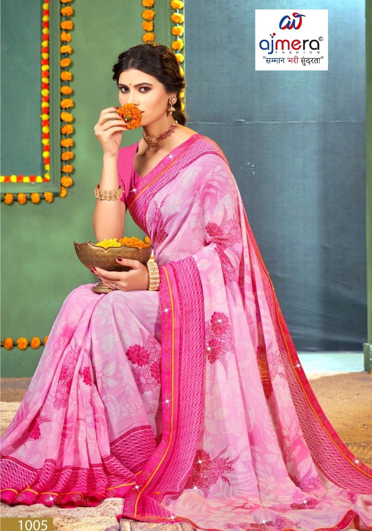 Beautiful Printed Saree with Blouse Piece for Cultural Celebrations  | PRM-RANGBAAZ