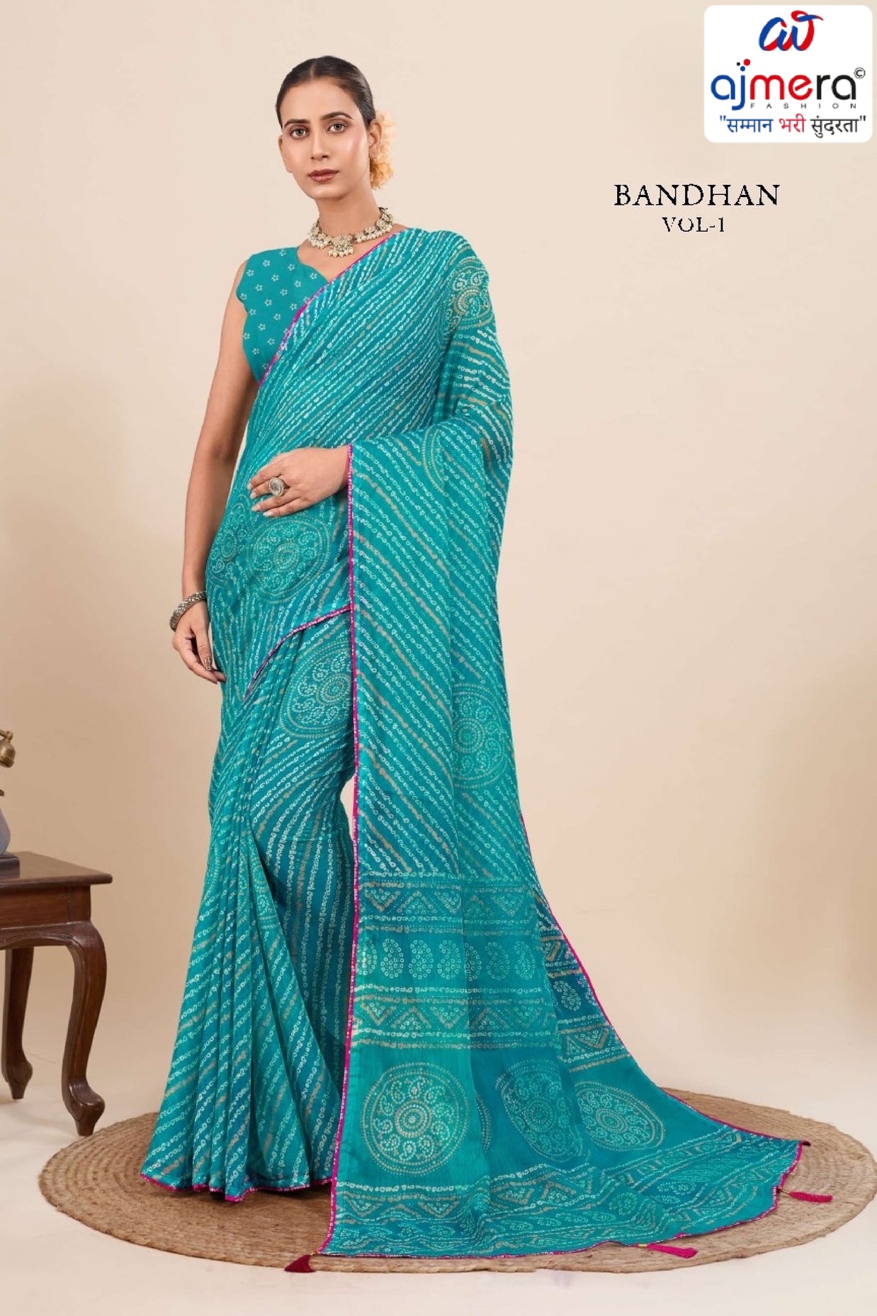 Designer Printed Saree with Blouse Piece for Special Occasions  | RMF-BANDHAN VOL-1