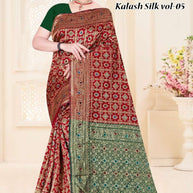 Detailed Rapier Silk Matching Saree With Blouse Piece | TUL-KALASH SILK VOL-05