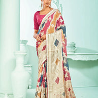Stylish Printed Saree with Blouse Piece for Traditional Celebrations  | RDD-NIDHIVAN