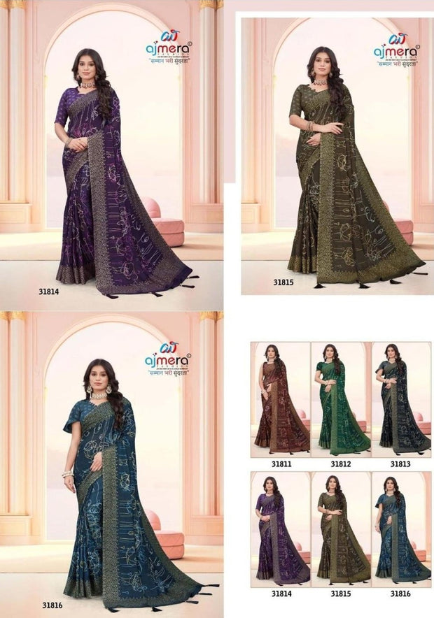 Fashionable Printed Saree with Blouse Piece for Festive Collection  | RDD-SHUBHKALA VOL-02