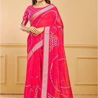 Exclusive Printed Saree with Blouse Piece for Elegant Ethnic Look  | RDD-HIMANI