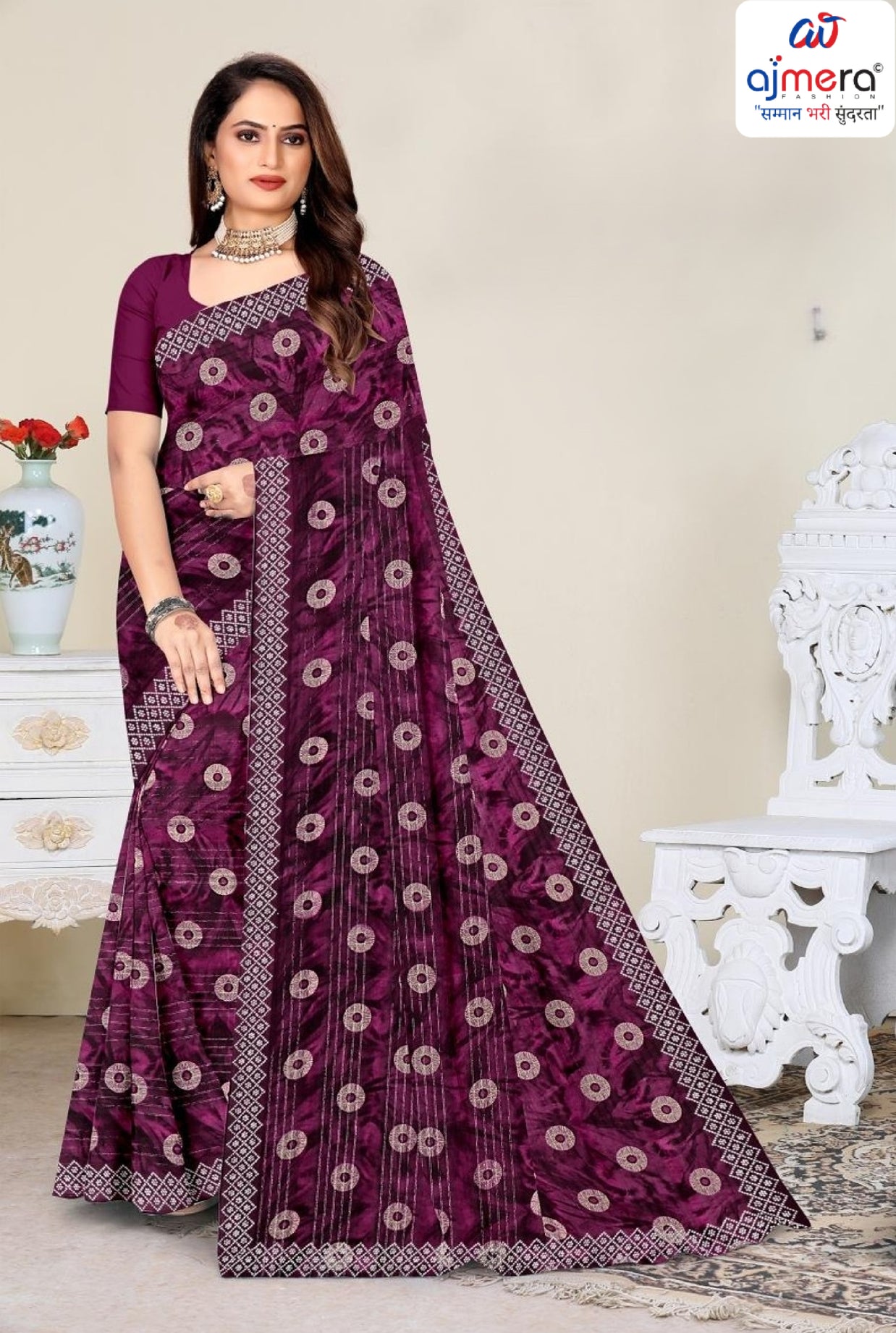 Contemporary Printed Saree with Blouse Piece for Premium Wear  | GPT-CHANCHAL-1