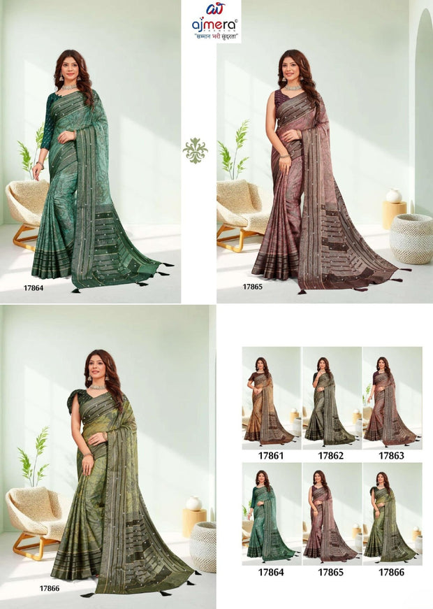 Premium Printed Saree with Matching Blouse Piece for Ethnic Elegance | RDD-VEENA VOL-07