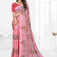 Classic Printed Saree with Blouse Piece for Timeless Traditional Style  | TTS-DHANUSHA