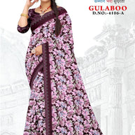 Exclusive Printed Saree with Blouse Piece for Elegant Ethnic Look  | GLC-GULABOO