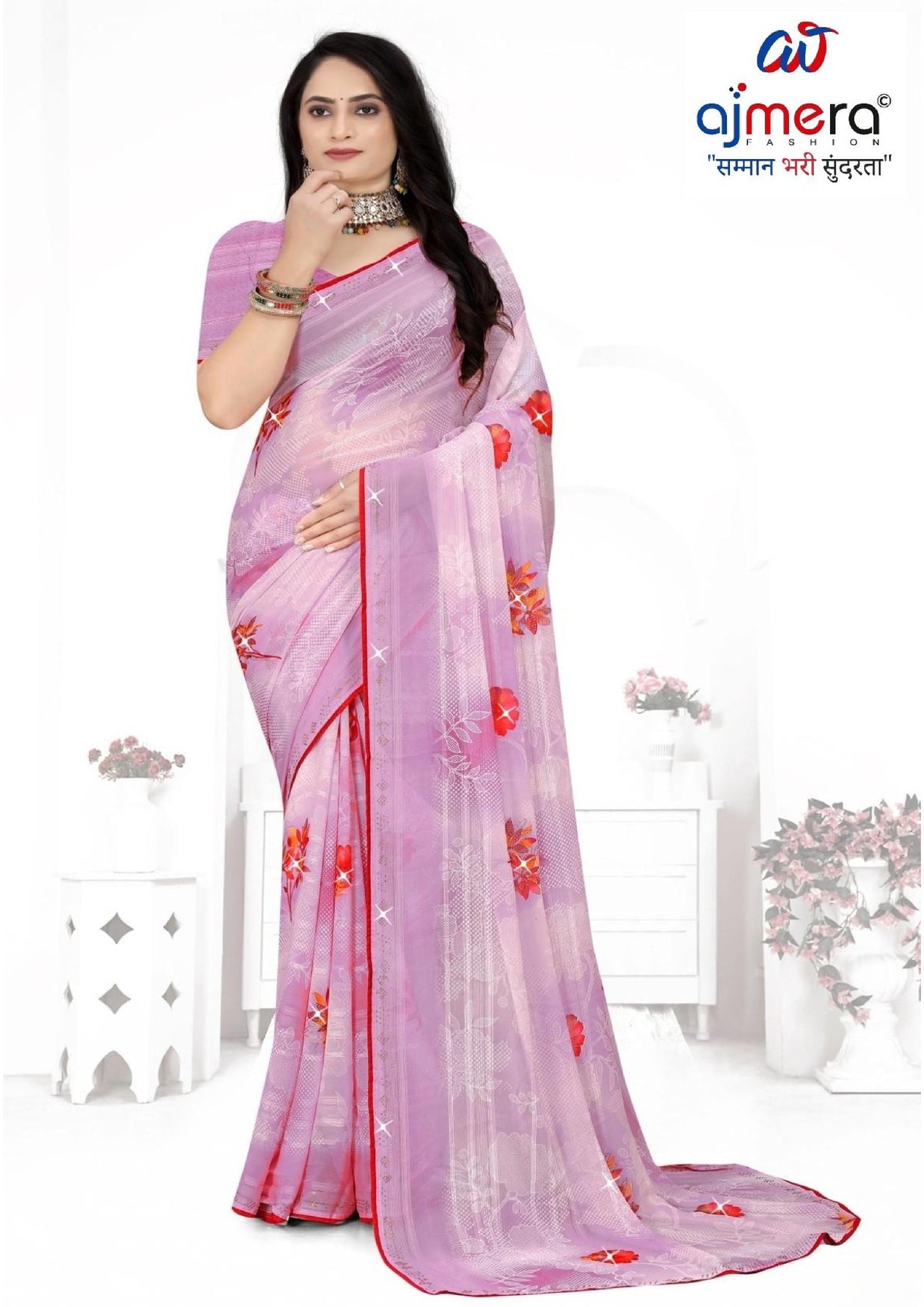Graceful Printed Saree with Blouse Piece for Modern Ethnic Fashion | TTS-SAJAWAT VOL-2