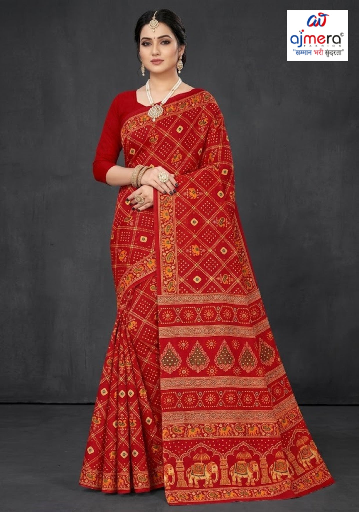 Daily Wear Cotton Saree with Without Blouse for Premium Ethnic and Traditional Wear | DS-KAILASHPATI