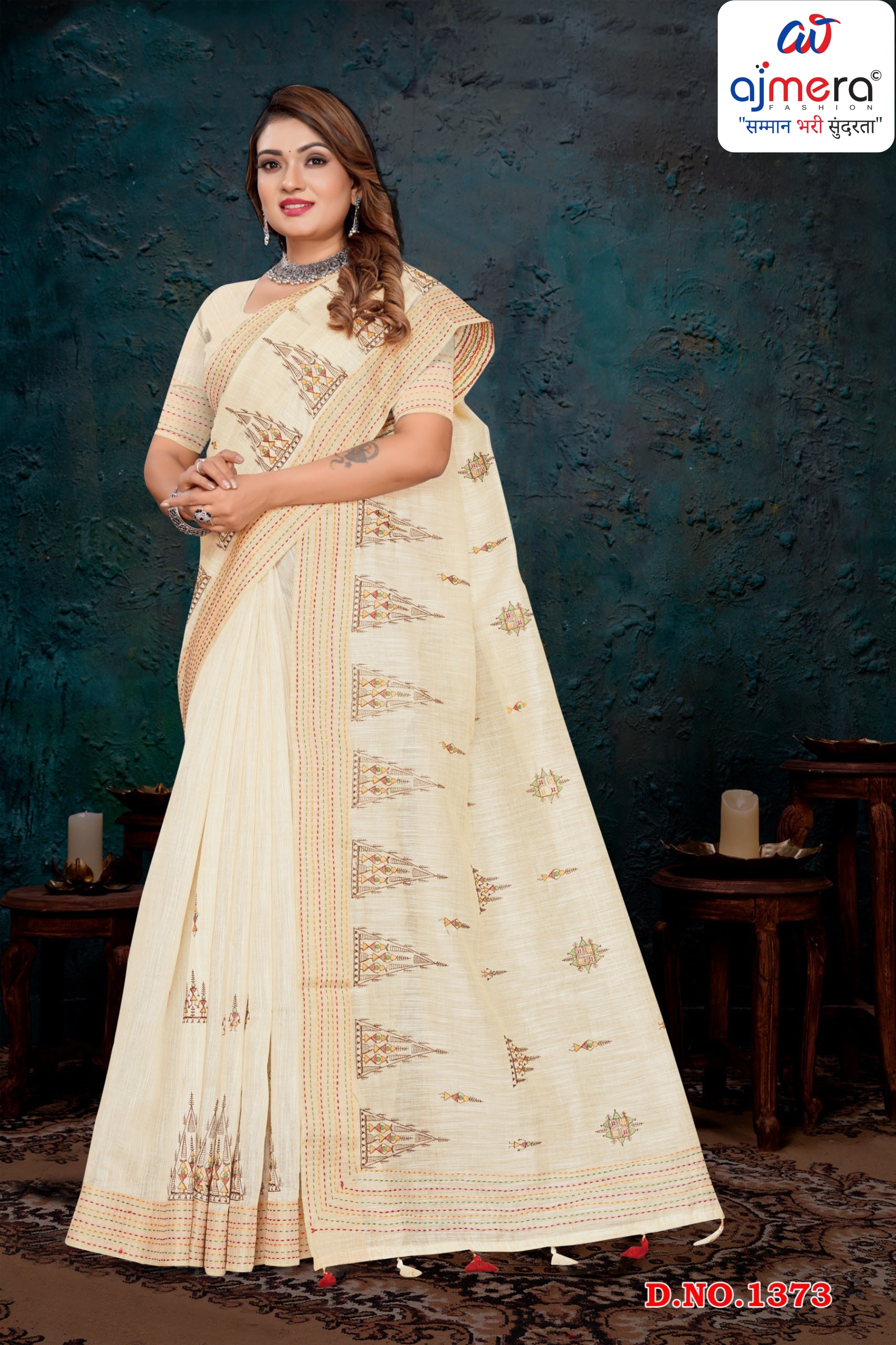 Premium Cotton Saree with Blouse Piece for Premium Ethnic and Traditional Wear | PUT-OPPO