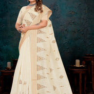 Premium Cotton Saree with Blouse Piece for Premium Ethnic and Traditional Wear | PUT-OPPO