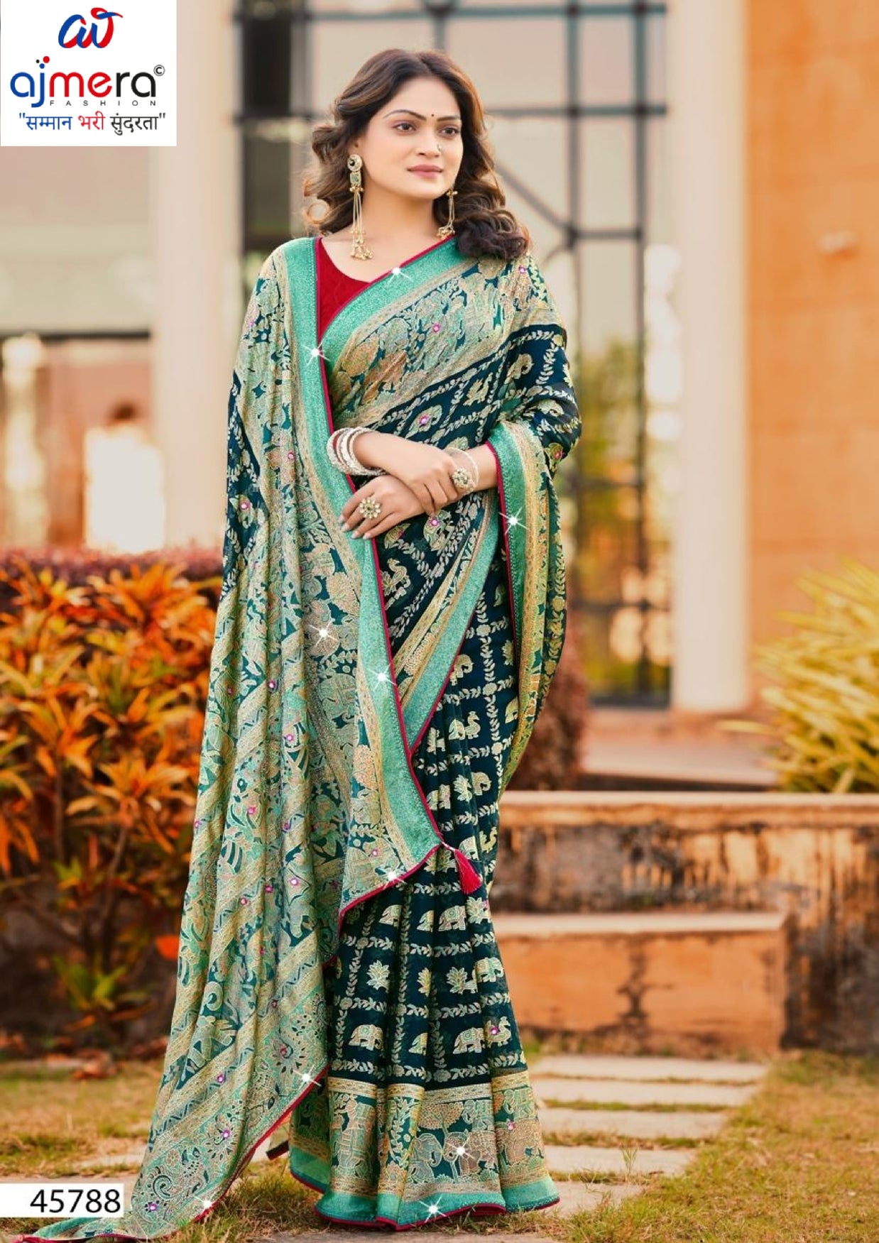 Trendy Printed Saree with Blouse Piece for Women’s Ethnic Wardrobe | VDT-TESLA BRASSO-02