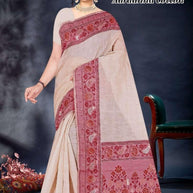 Luxury Jacquard Silk Saree with Blouse Piece for Wedding & Party Wear | TUL-AARADHNA COTTON