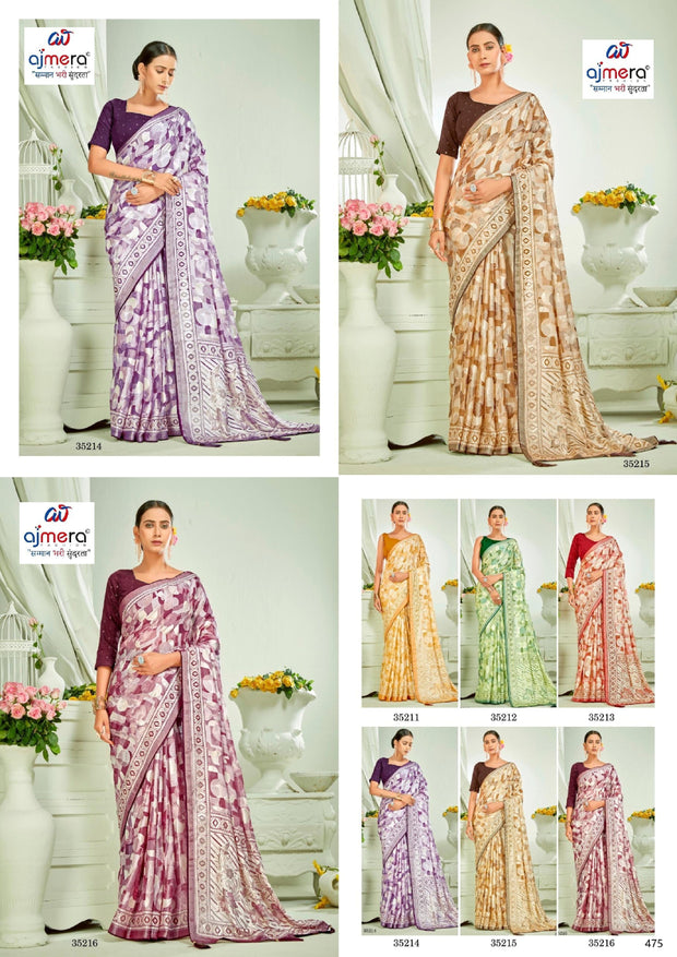 Beautiful Printed Saree with Blouse Piece for Cultural Celebrations  | RDD-EMERALD VOL-02