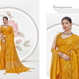 Beautiful Printed Saree with Blouse Piece for Cultural Celebrations | RDD-RINKAL