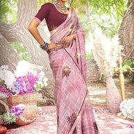 Chic Printed Saree with Blouse Piece for Sophisticated Ethnic Style | PRM-BALI
